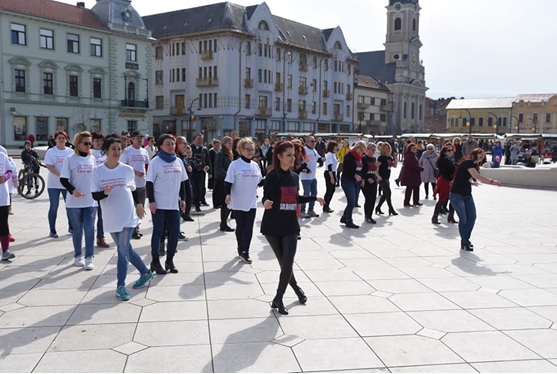 Acțiune stradală împotriva violenței domestice, 8 martie 2020